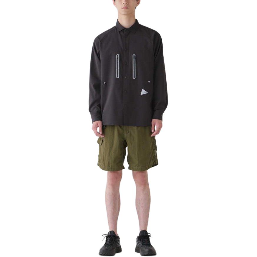 Shop and wander SS24 Baju Lengan Panjang Unisex dengan Poket Reflektif 5744153126