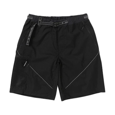 and wander SS24 Unisex Black Mid-Rise Casual Pocket Shorts 5744122118