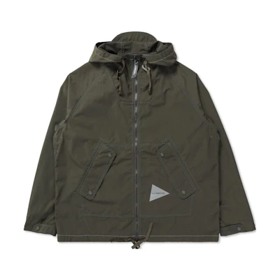 and wander Unisex Army Green Hooded Zip-Up Jacket 5743181016-140