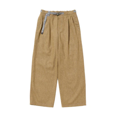 and wander Unisex Khaki Tweed Wide-Leg Relaxed Trousers 5743282087