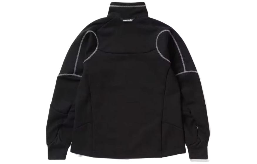 Lookbook and wander Jaket Leher Berdiri Uniseks Warna Hitam 5743144021-BLK