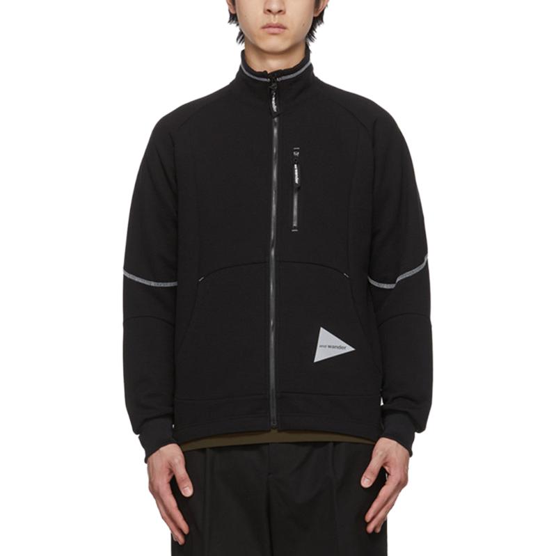 Shop and wander Jaket Leher Berdiri Uniseks Warna Hitam 5743144021-BLK