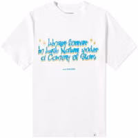 and wander White Crewneck Short Sleeve T-Shirt with Letter Print 5743184086-030 and wander White Crewneck Short Sleeve T-Shirt with Letter Print 5743184086-030
