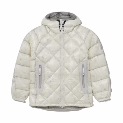 and wander White Down Hooded Long Sleeve Jacket 5743231006-031