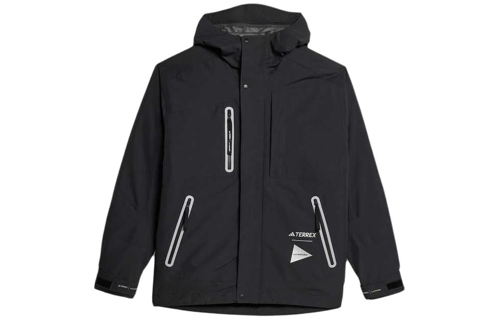 and wander adidas TERREX 3-in-1 Long Sleeve Hooded Jacket Black Mens 5743281601-010