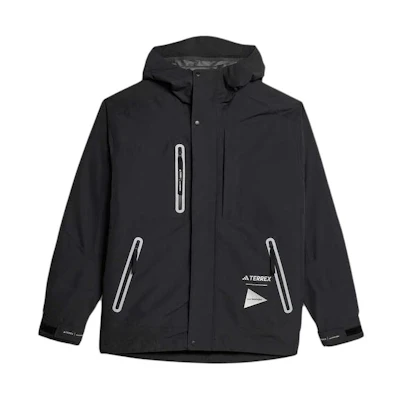 and wander adidas TERREX 3-in-1 Long Sleeve Hooded Jacket Black Mens 5743281601-010