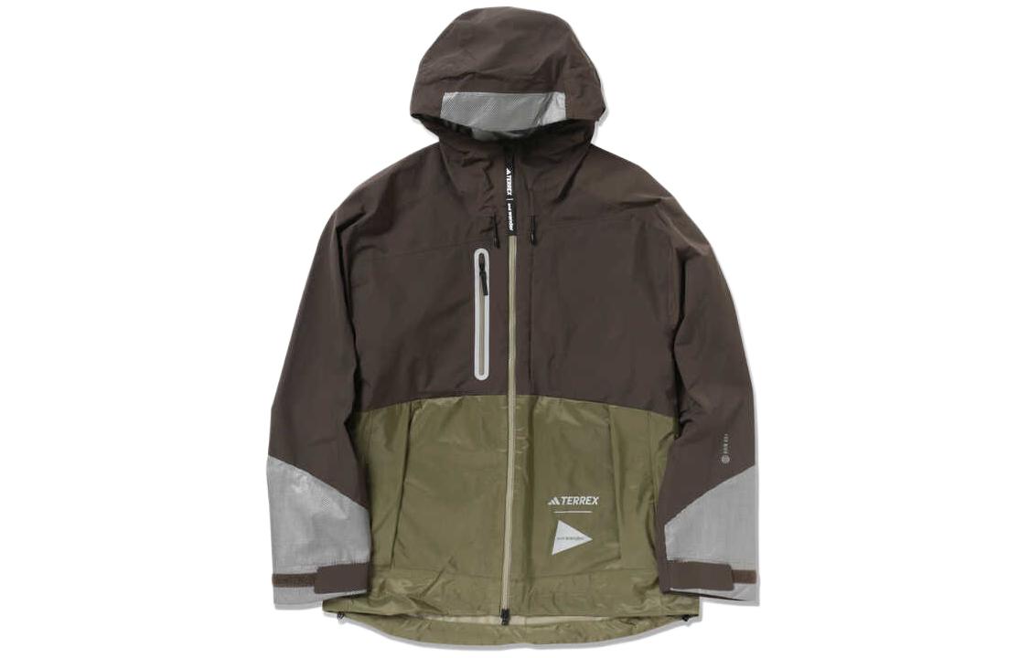 and wander adidas TERREX Colorblock Zip Hoodie Jacket Khaki () 574318192923181
