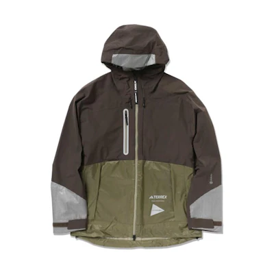 and wander adidas TERREX Colorblock Zip Hoodie Jacket Khaki () 574318192923181
