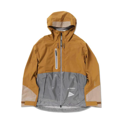 and wander adidas TERREX Patchwork Zipper Hoodie Jacket Beige 574318192822042