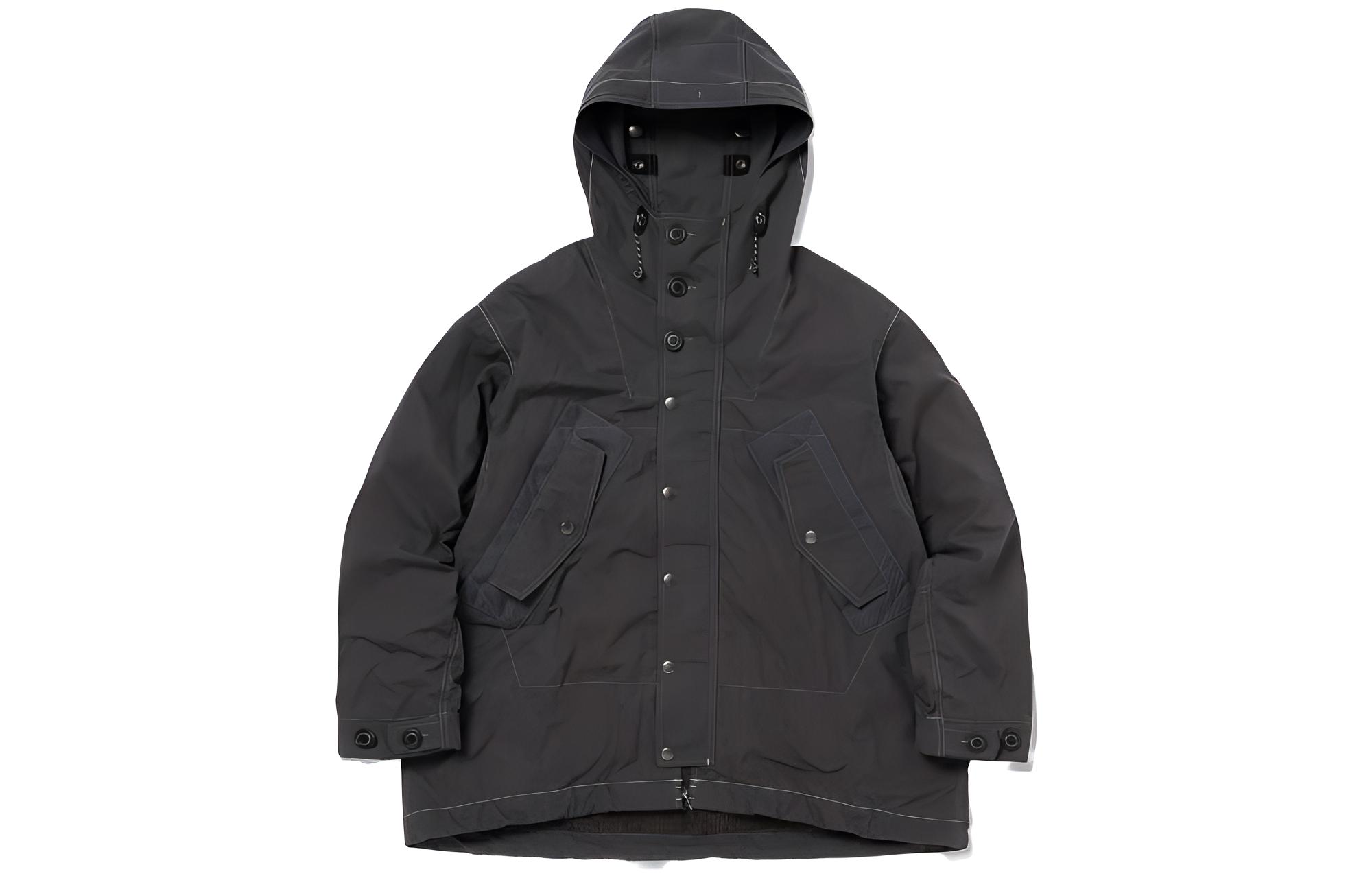 and wander x Danner Deep Gray Waterproof Jacket with Large Flap Pockets 5742281342S-022