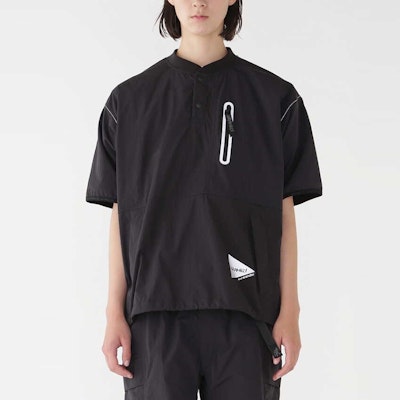 and wander x Gramicci SS24 Baju-T Lengan Pendek Unisex Hitam 5744121412-010 Details for and wander x Gramicci SS24 Baju-T Lengan Pendek Unisex Hitam 5744121412-010