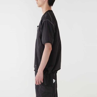 and wander x Gramicci SS24 Baju-T Lengan Pendek Unisex Hitam 5744121412-010 1