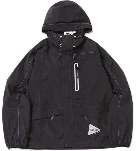 and-wander-x-gramicci-ss-24-reflective-nylon-patchwork-hoodie-unisex-black-5744121411-010