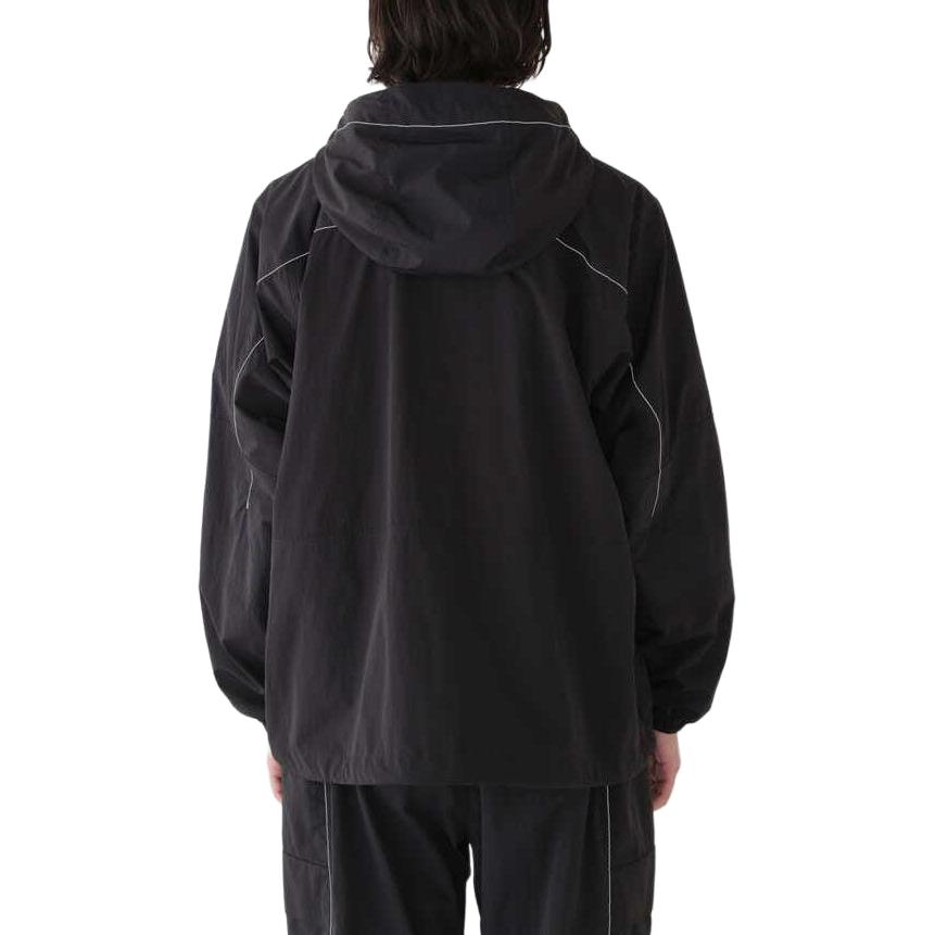 Purchase and Wander x Gramicci SS24 Hoodie Nylon Patchwork Reflektif Unisex Hitam 5744121411-010