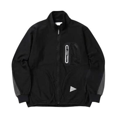 and wander Zip-Up High-Neck Pocket Jacket Unisex Black 5743281057-010