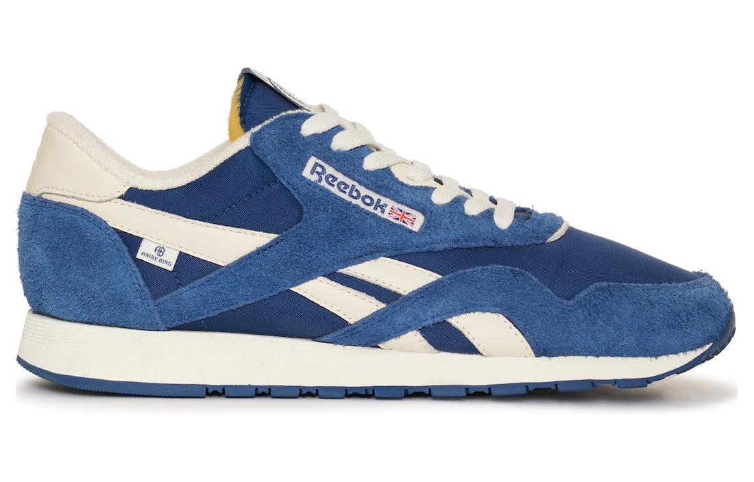 Order Anine Bing x Reebok Classic Nylon 'Navy Chalk' untuk lelaki wanita asli 100200480