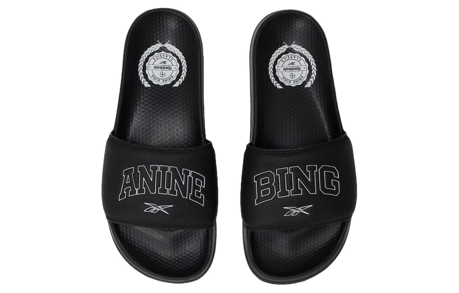 Shop 아닌 빙 x 리복 클래식 슬라이드 '블랙' 100206485