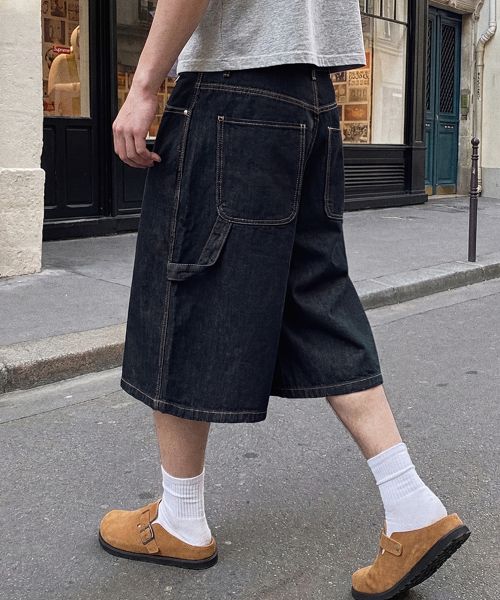 ANOLORCODE Avenue Raw Denim Pants (Dark Wash) ANSS401