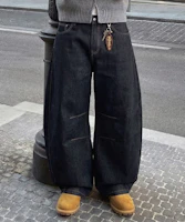 ANOLORCODE Bruni Curved Denim Pants (Raw Denim) ANFW712 ANOLORCODE Bruni Curved Denim Pants (Raw Denim) ANFW712