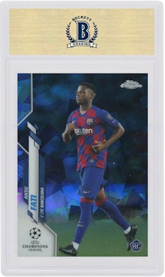 Ansu Fati 2019 Topps Chrome UEFA Sapphire Rookie #45 Order Ansu Fati 2019 Topps Chrome UEFA Sapphire Rookie #45
