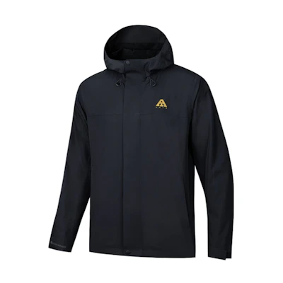 Anta 20 Waterproof Windproof Breathable Outdoor Hooded Jacket Black Men 952437617-7
