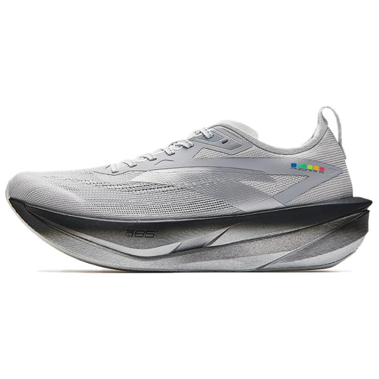 Anta 2 Heart Rate 85 Running Shoes - Cushioned Training, Beige/Grey. 112625556-5