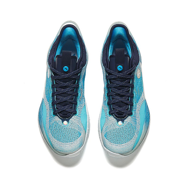 Lookbook 安踏三分雨1代耐磨減震低幫籃球鞋男款水韻藍