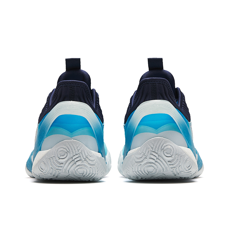 Shop 安踏三分雨1代耐磨減震低幫籃球鞋男款水韻藍