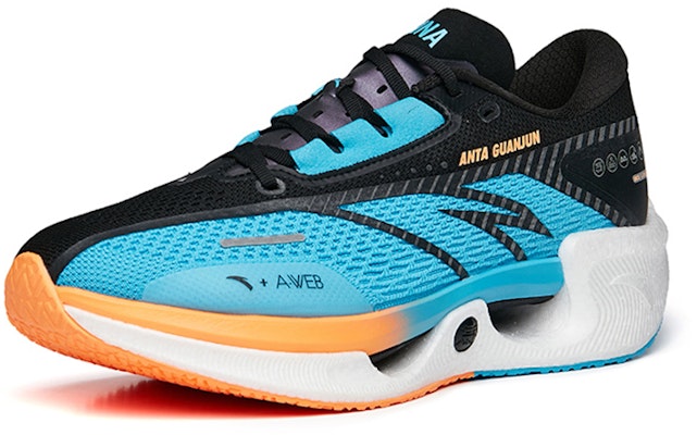 Anta安踏 骇浪 1氮科技 專業長距離 透氣輕便 低幫 跑步鞋 男款 藍橙黑 Order Anta安踏 骇浪 1氮科技 專業長距離 透氣輕便 低幫 跑步鞋 男款 藍橙黑