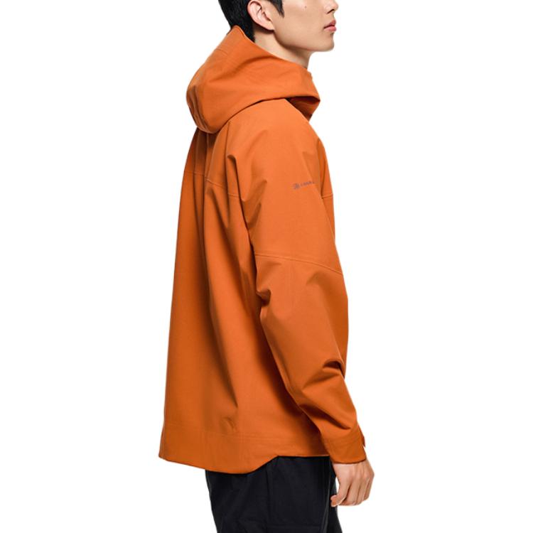 Shop 안타 앰버 옐로우 방수 아웃도어 후드 재킷 어스 쉘 2.0 952437607-9