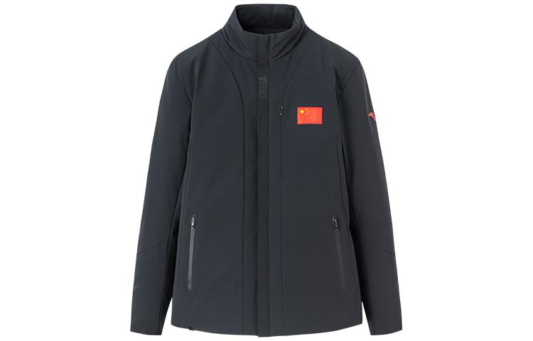 Order アンタ ブラック ナショナルフラッグプリント ハイネック中綿ジャケット 152250903-1