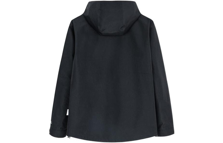 Lookbook Anta  Black Pullover Hoodie Jacket with Logo Print. 152250603-3