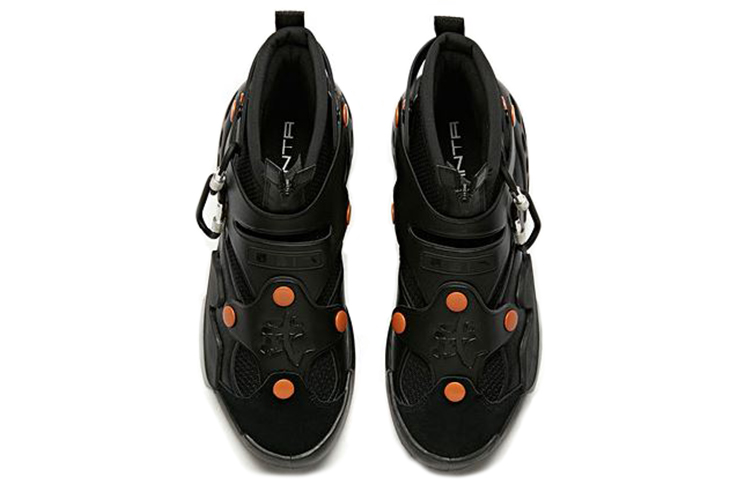 Shop Anta 'General Series - Black' High-Top Sneaker 11948086S-1