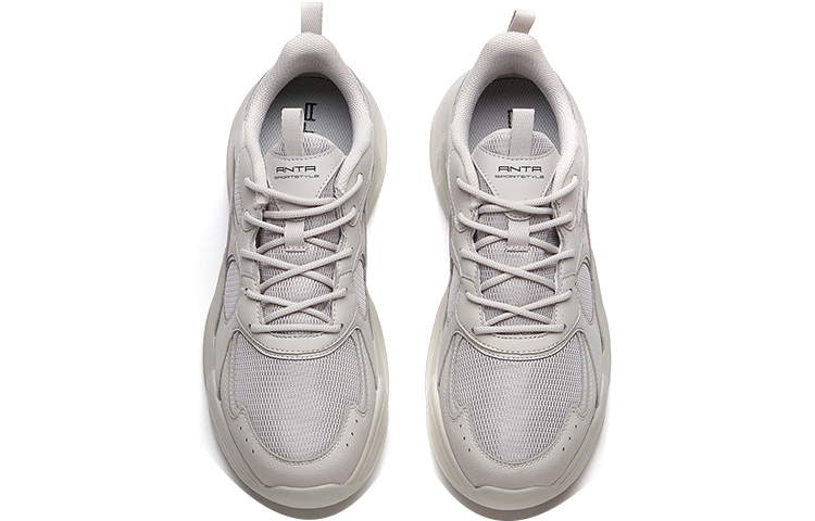 Anta 'Grey Breathable Mesh Trendy Dad Shoes' 圖 3