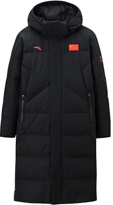 ANTA Long Puffer Jacket with Logo Print, Zipper, and Hood - Black 152140922-2 Order ANTA Long Puffer Jacket with Logo Print, Zipper, and Hood - Black 152140922-2