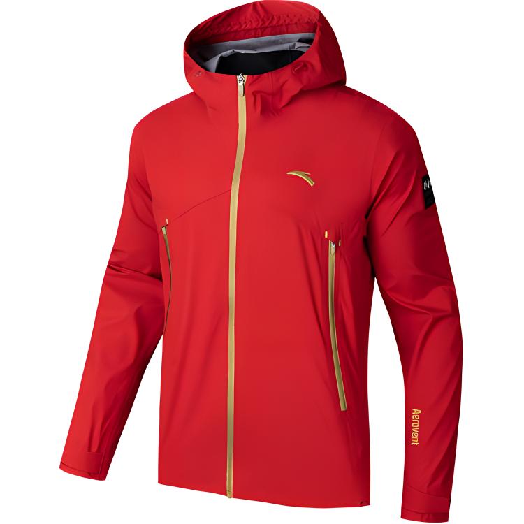Anta  Outdoor Hiking Jacket - Waterproof, Windproof, Breathable, Red. 152437605-5