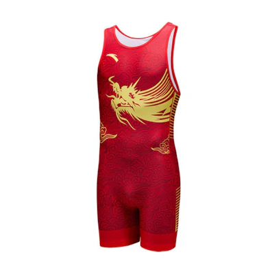 Anta Red Compression Training Breathable Comfortable Fitness Jumpsuit 452440921-1