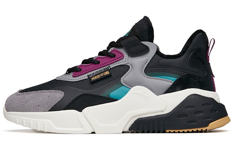 Anta "Rubik's Cube Reject Mediocrity" 'Black Grey Fleece-Lined' 112148808-7