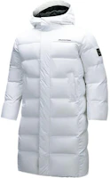 Order Anta Training Series White Long Hooded Down Jacket - Breathable & Comfortable. 952447924-1