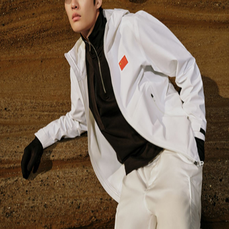 Purchase Anta  Waterproof Windproof Breathable White Flag Hooded Jacket. 152310629-1