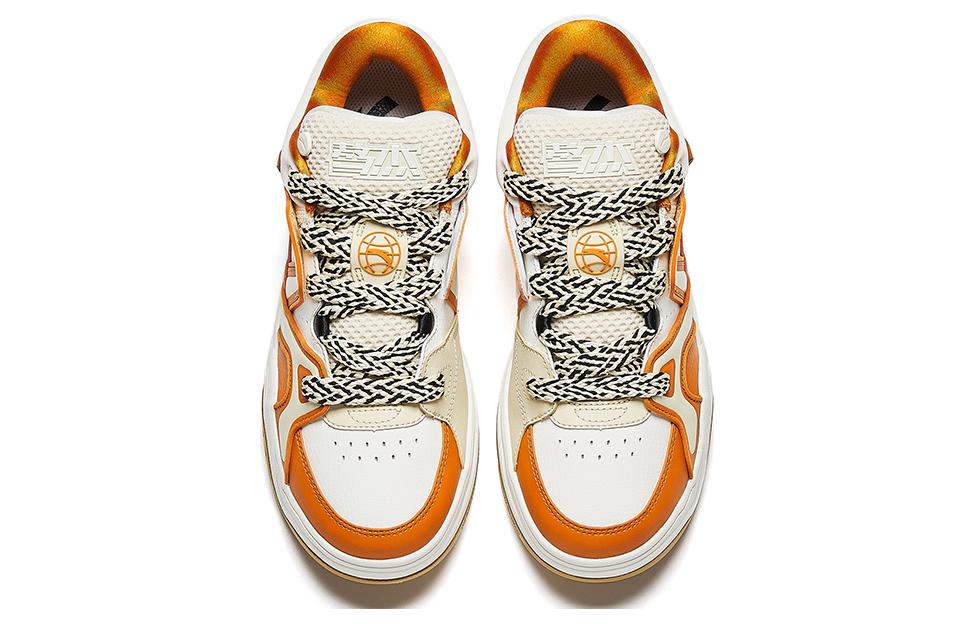 Lookbook Anta安踏 骜杰 舒適百搭 防滑耐磨 低幫 板鞋 男款 橙色