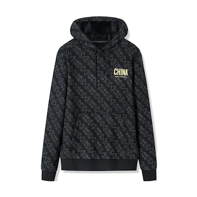 Anta All-Over Print Hoodie Black 152240706-2