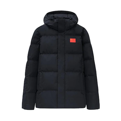 Anta All-Weather Down Jacket with Detachable Hood in Basic Black. 152350902-1
