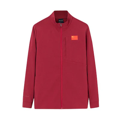 Anta All-Weather Champion Knit Sports Jacket - Solid Red 152410703-6