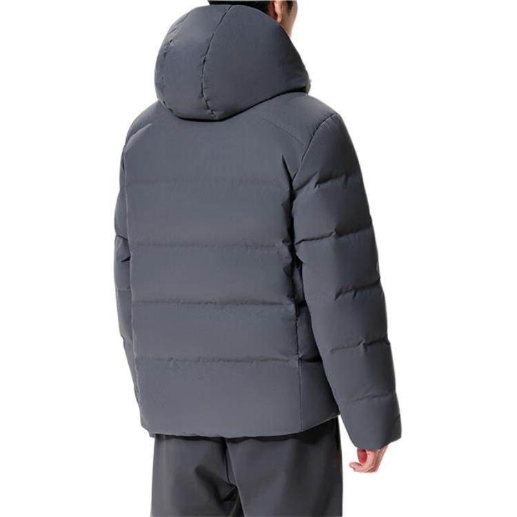 Lookbook 안타 올웨더 챔피언 플래그 후드 다운 자켓 아스팔트 그레이. 152410907-2