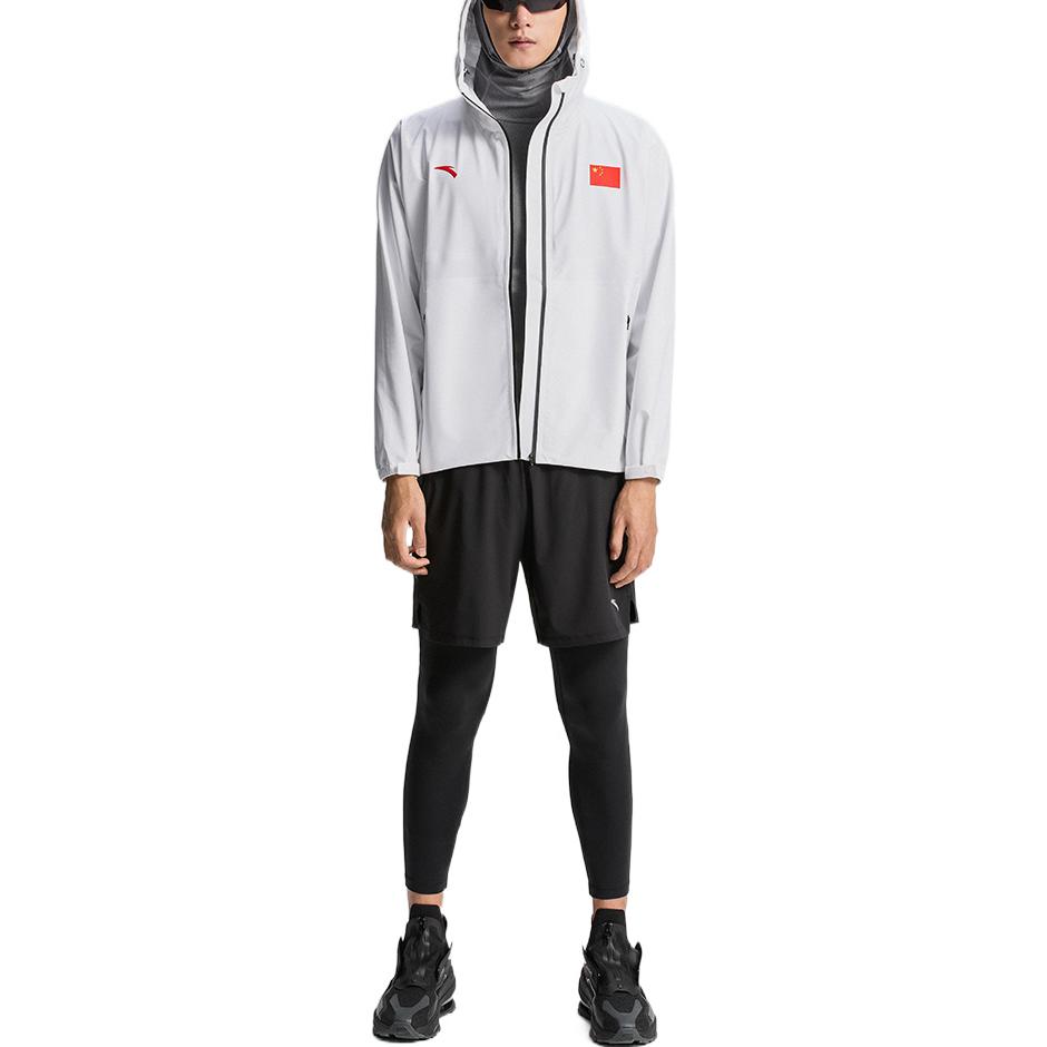 Anta All-Weather Logo Print Zip Hoodie Jacket  White 152130707-1 圖 3