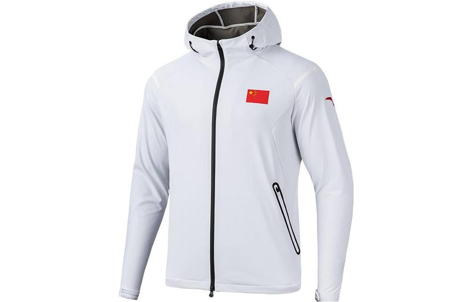 Order 安踏全天候系列標誌補丁連帽外套 - 純白色 152250604-1