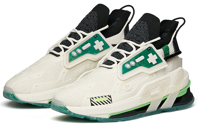 Lookbook Anta AT91 ''Blanc Vert Joueur Un'' 112148851S-3