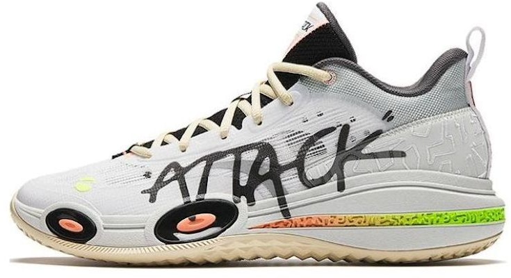 Anta Attack 1 'White Grey Green' 112421109-1 Buy Anta Attack 1 'White Grey Green' 112421109-1