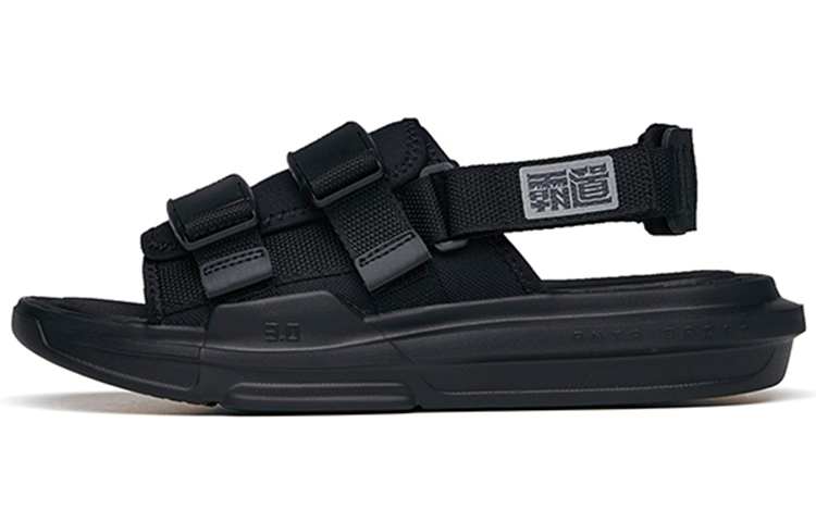 Anta Ba Dao 'Magic Tape Black Beach Sports Sandal' 112238501-1